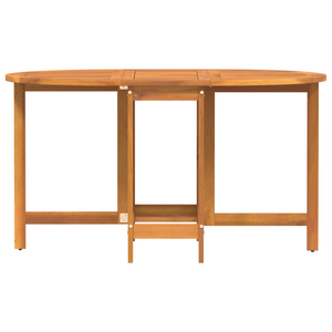 Tavolo da giardino pieghevole a farfalla 110x60x72 cm in legno massello di acacia