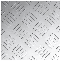 Lastre a Scacchiera in Alluminio 4 pz Antiscivolo 20x20 cm