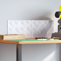 Piastre in Alluminio a Rombo - 2 Pack, Antiscivolo, 30x20 cm