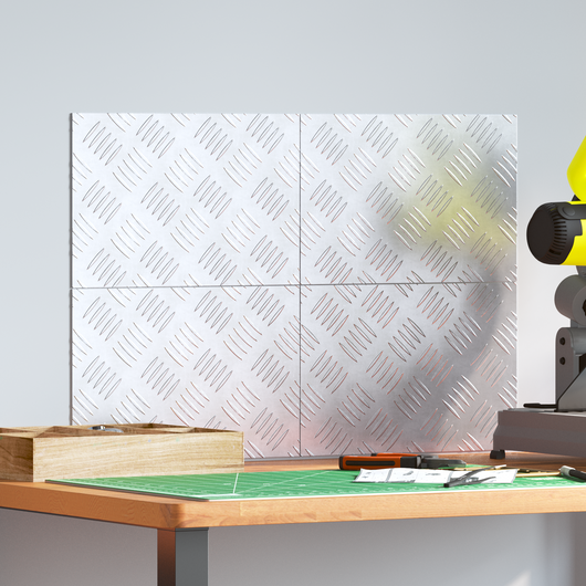 Piani in Alluminio Antiscivolo 4 pz 30x20 cm