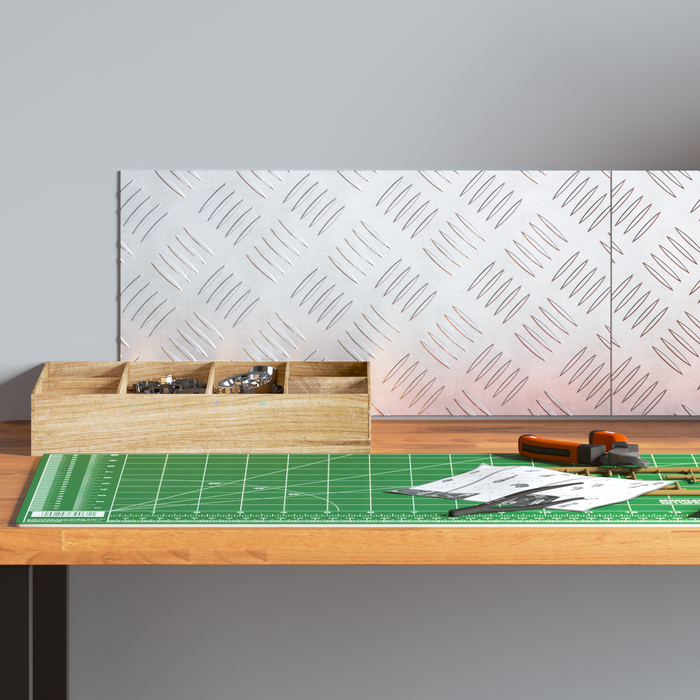 Piastre a Scacchi in Alluminio 2 pezzi Antiscivolo 40x20 cm