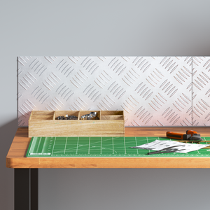 Set di 2 Gradini Checker in Alluminio Antiscivolo 20x50 cm