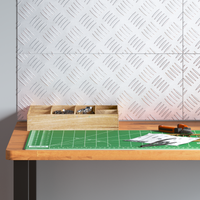 Piastra a Diamante in Alluminio 4 pz Antiscivolo 50x20 cm