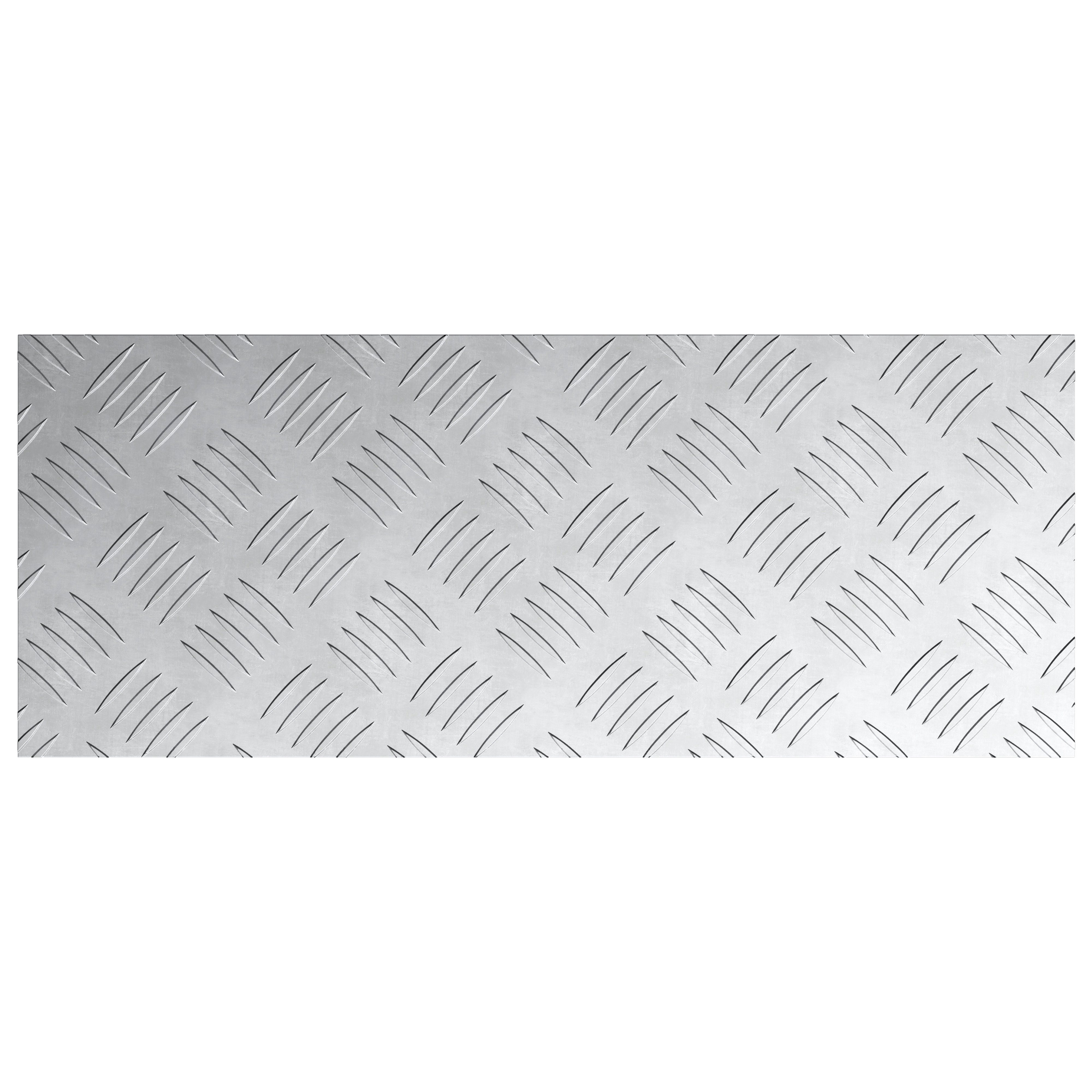 Piastre di Alluminio a Scacchiera 2 pz Antiscivolo 50x20 cm