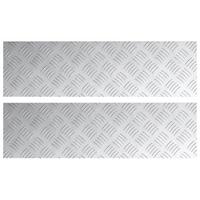 Piastre a Nido d'Api in Alluminio 2 pz Antiscivolo 70x20 cm