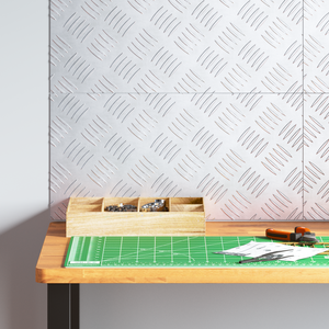 Lastre di alluminio checker - 4 Pezzi, Antiscivolo, 50x25 cm