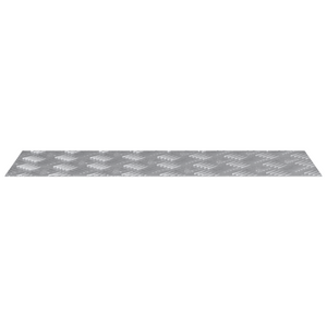 Piastre Checker in Alluminio 4 pz Antiscivolo 75x25 cm