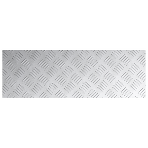 Piastre Checker in Alluminio 4 pz Antiscivolo 75x25 cm