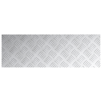 Pannelli Checker in Alluminio 4 pz Antiscivolo 75x25 cm