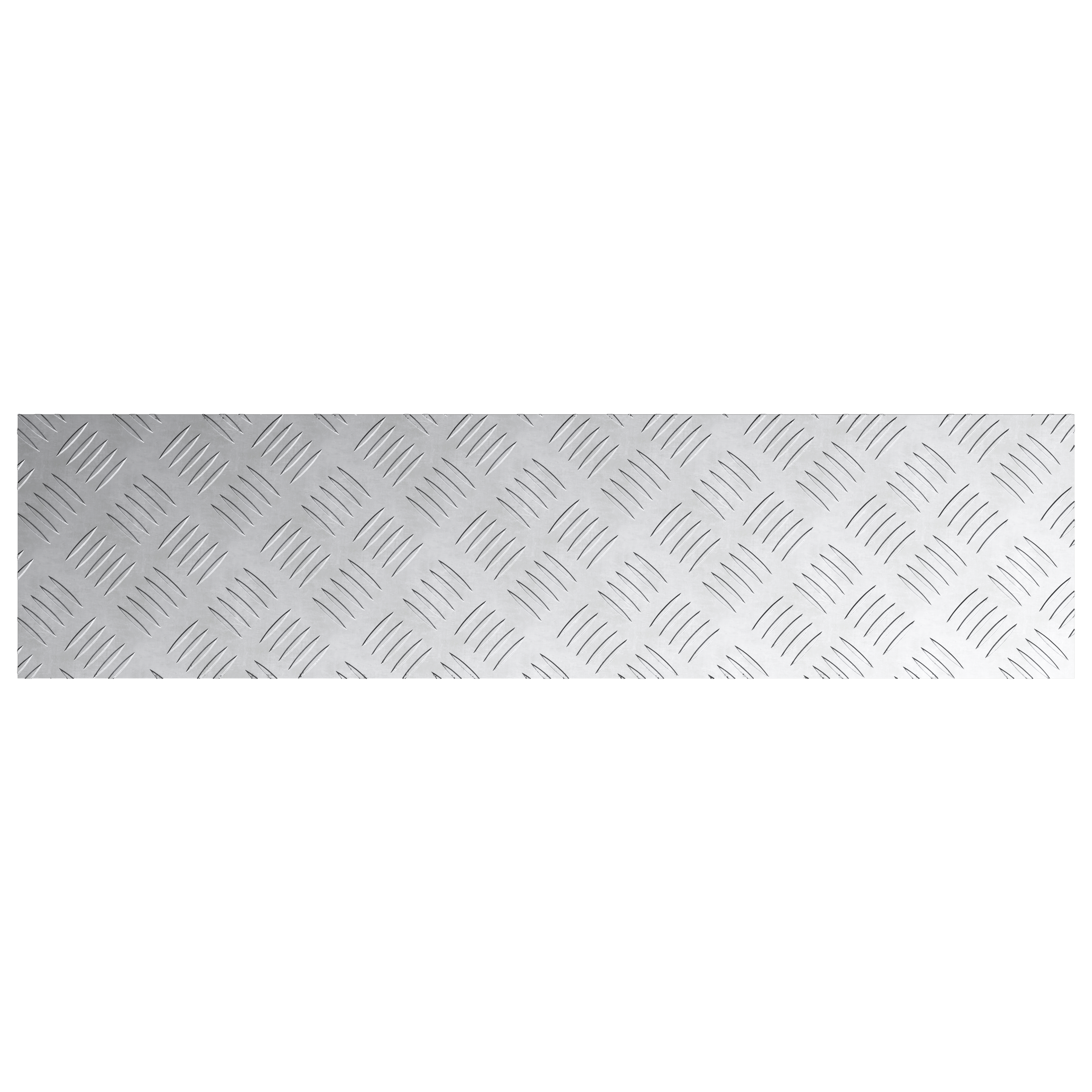 Panche in Alluminio a Quadri 2 pz Antiscivolo 100x25 cm