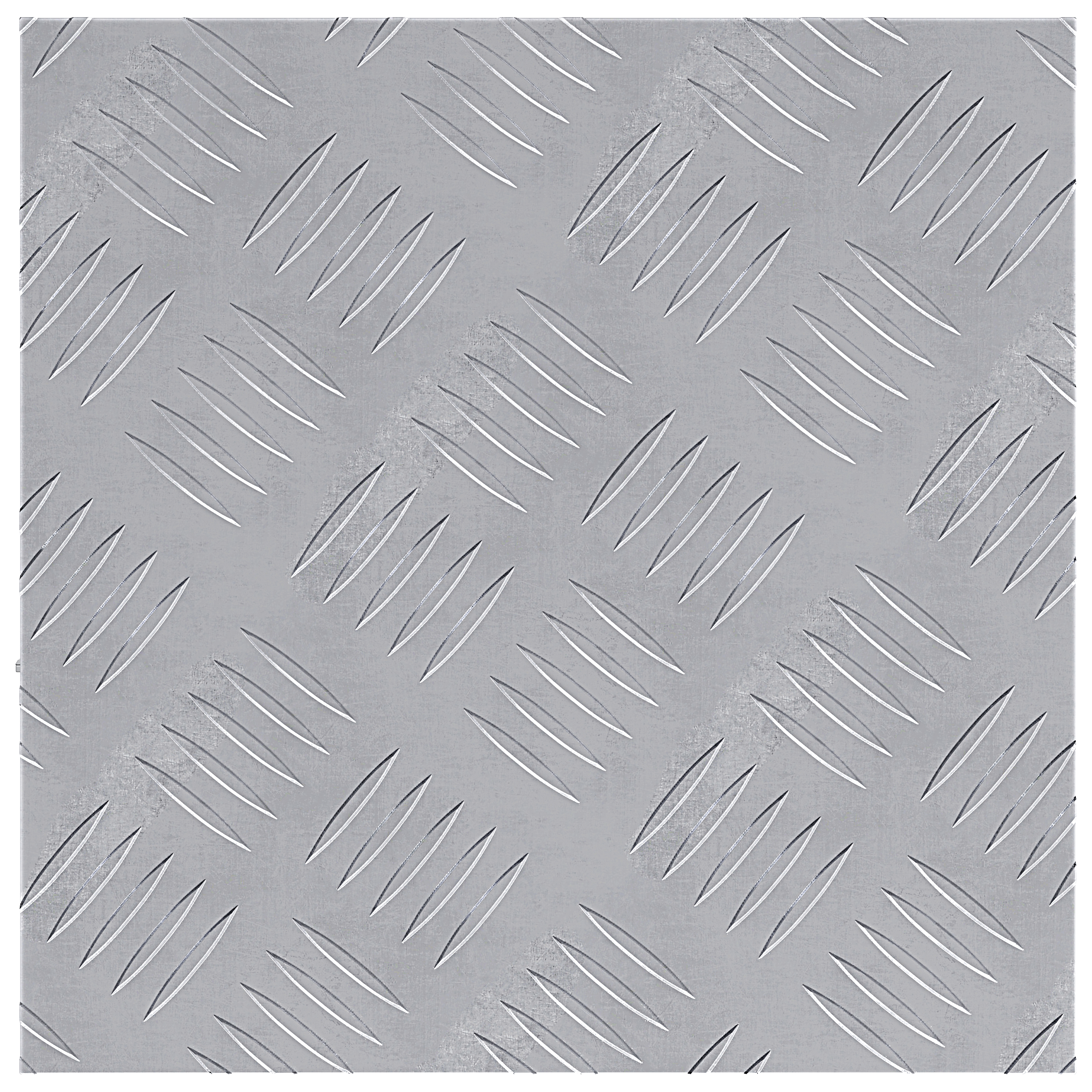 Pannelli di Alluminio a Scacchiera 4 pezzi Antiscivolo 30x30 cm