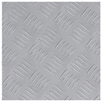 Piastre in Alluminio a Quadretti 2 pz Antiscivolo 30x30 cm