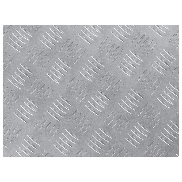 Pannelli in Alluminio a Scacchi 4 pcs Antiscivolo 40x30 cm