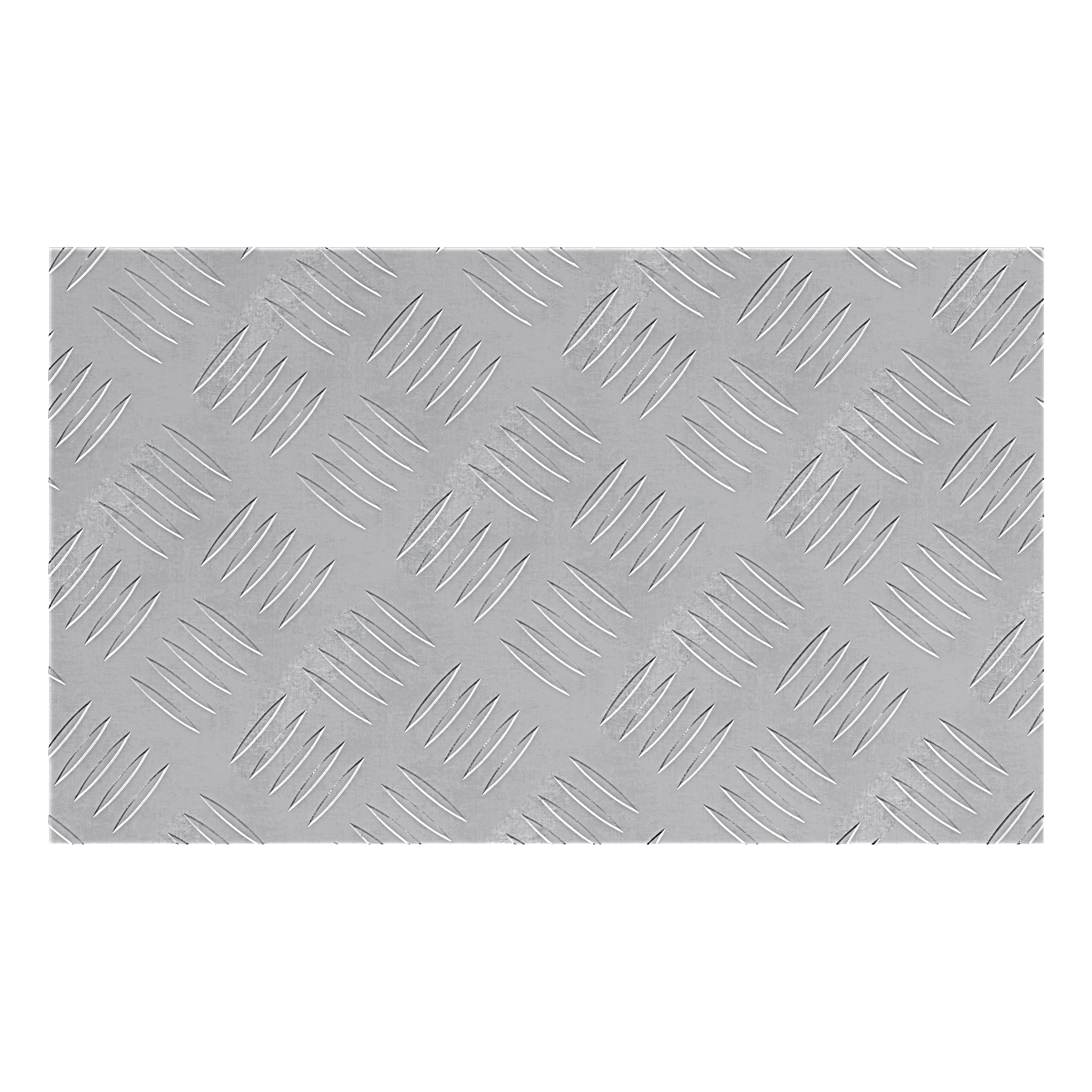 Piastre in Alluminio a Scacchi 2 pz Antiscivolo 50x30 cm