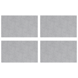 Lastre di Alluminio - Set di 4, Antiscivolo, 50x30 cm