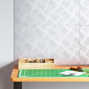 Lastre di Alluminio - Set di 4, Antiscivolo, 50x30 cm