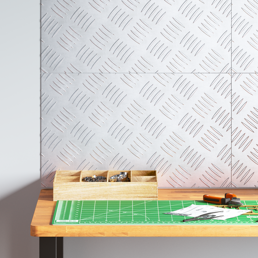 Lastre di Alluminio - Set di 4, Antiscivolo, 50x30 cm