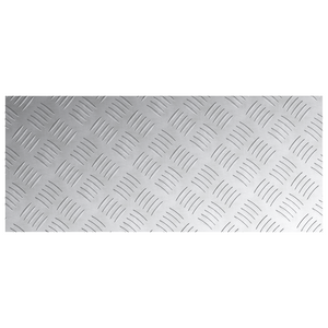 Pannelli in Alluminio a Rombi 4 pezzi Antisdrucciolevoli 70x30 cm