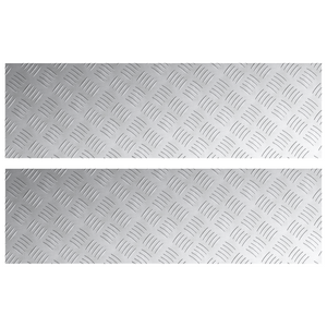 Placcature in alluminio  2 pz Antiscivolo 100x30 cm