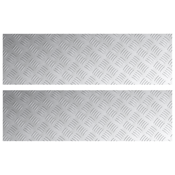 Placcature in alluminio  2 pz Antiscivolo 100x30 cm