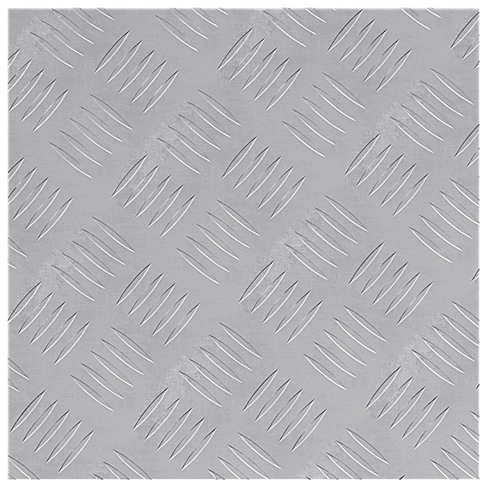 Piastre in Alluminio a Scacchi 4 pcs Antiscivolo 40x40 cm