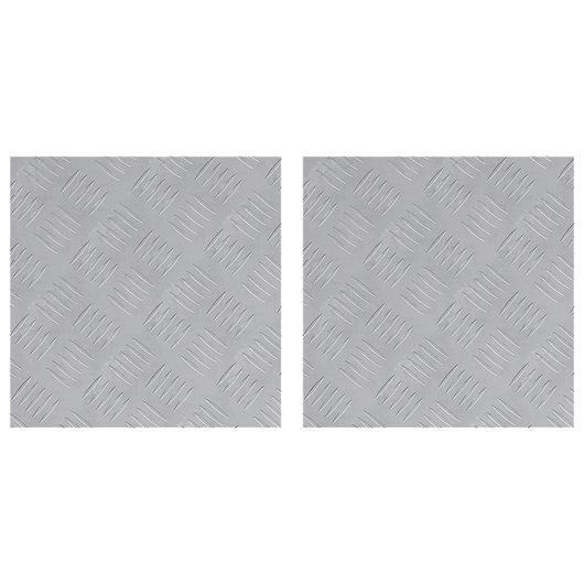 Set di 2 Piastrelle Antiscivolo in Alluminio  40x40 cm