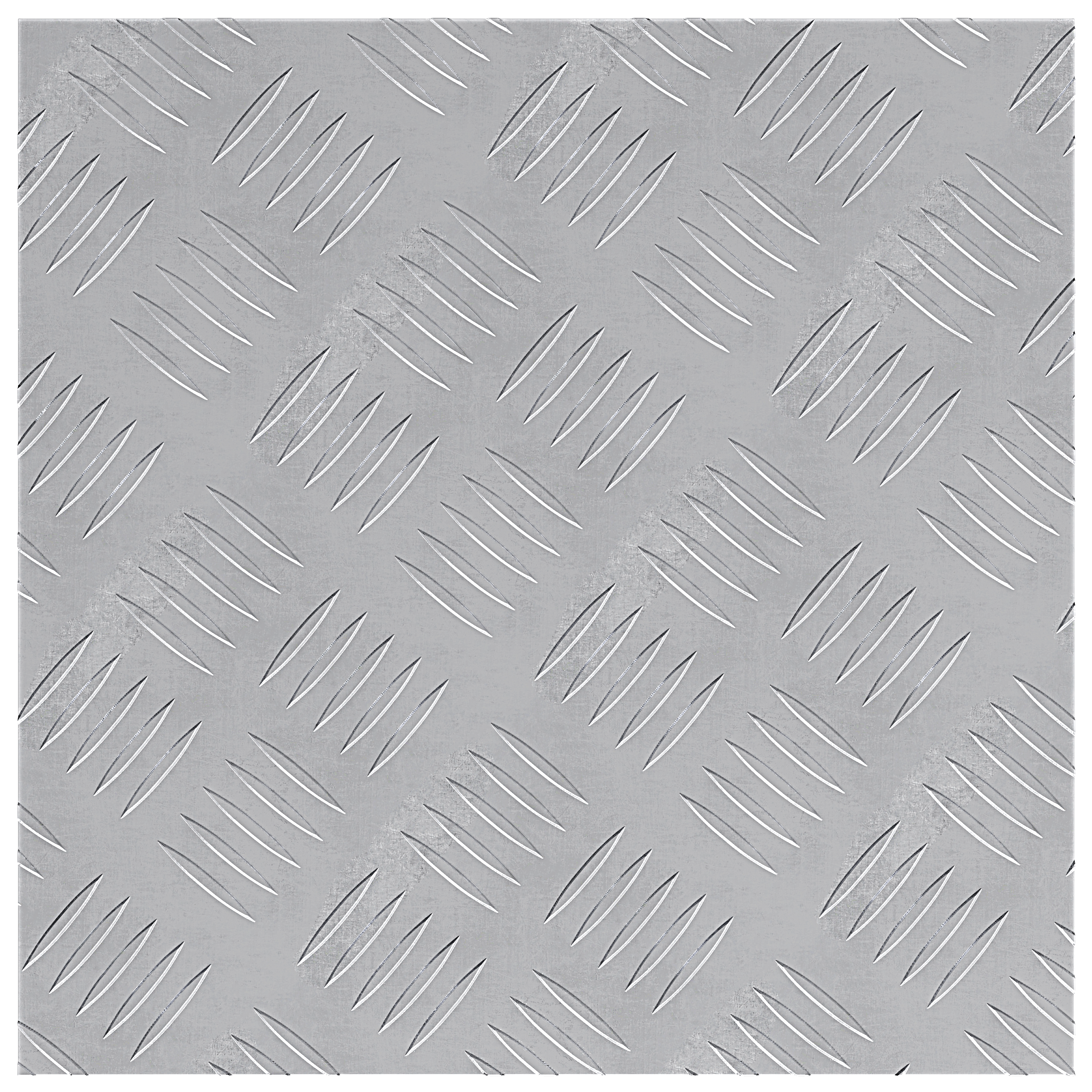 Set di 2 Piastrelle Antiscivolo in Alluminio  40x40 cm