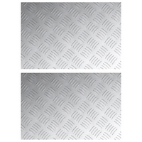 Pannelli in Alluminio Antiscivolo 2 pz 60x40 cm