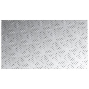 Pannelli in Alluminio con Texture a Rombo 2 pz Antiscivolo 70x40 cm