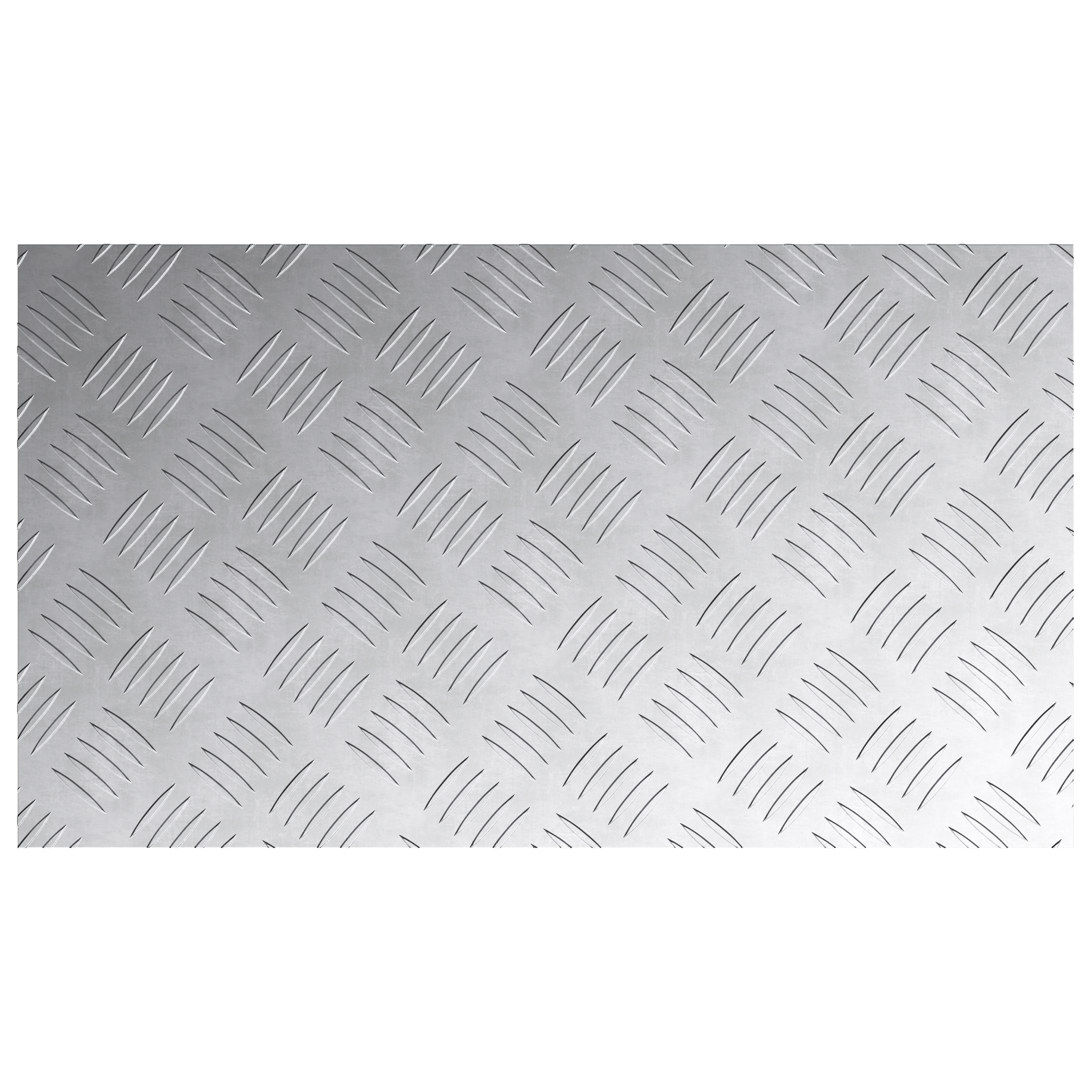 Pannelli in Alluminio con Texture a Rombo 2 pz Antiscivolo 70x40 cm