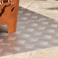 Piastri in Alluminio a Rete 4 pz Antiscivolo 50x50 cm