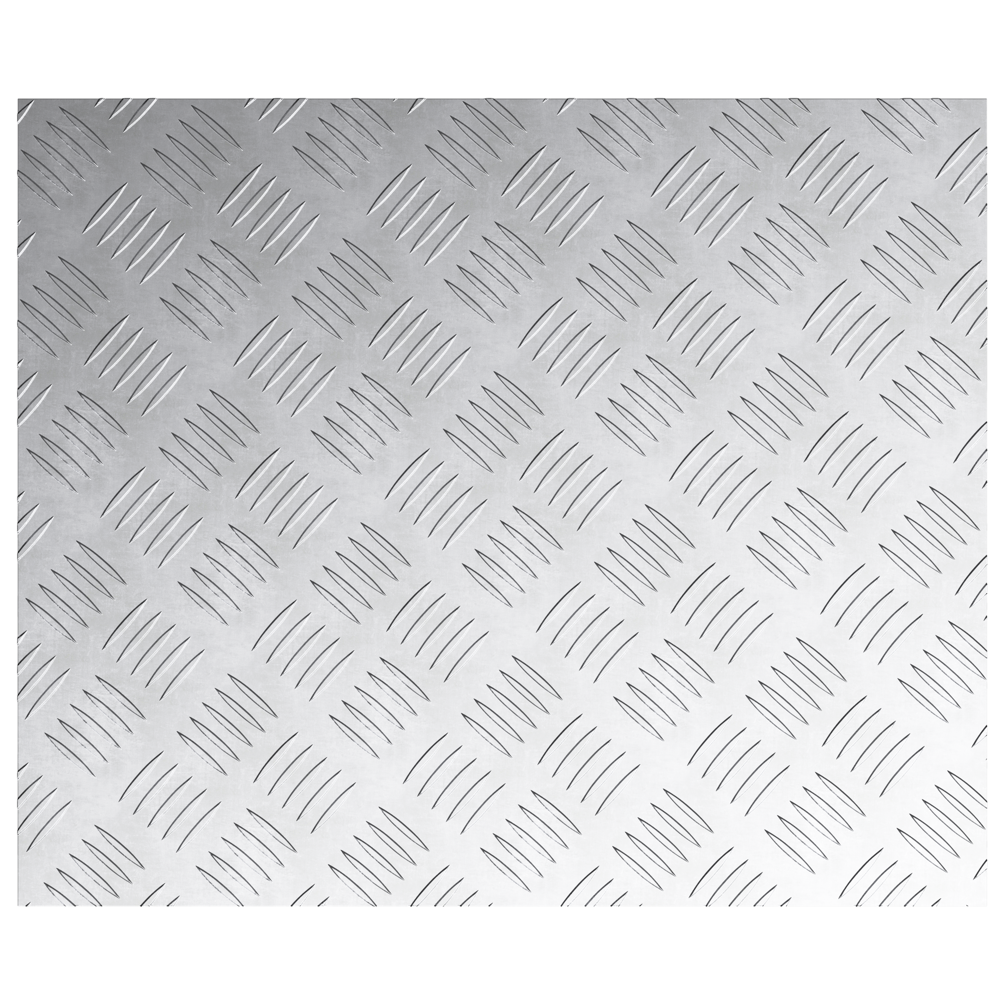 Lastre in Alluminio Antiscivolo a Rombo 2 pezzi 60x50 cm