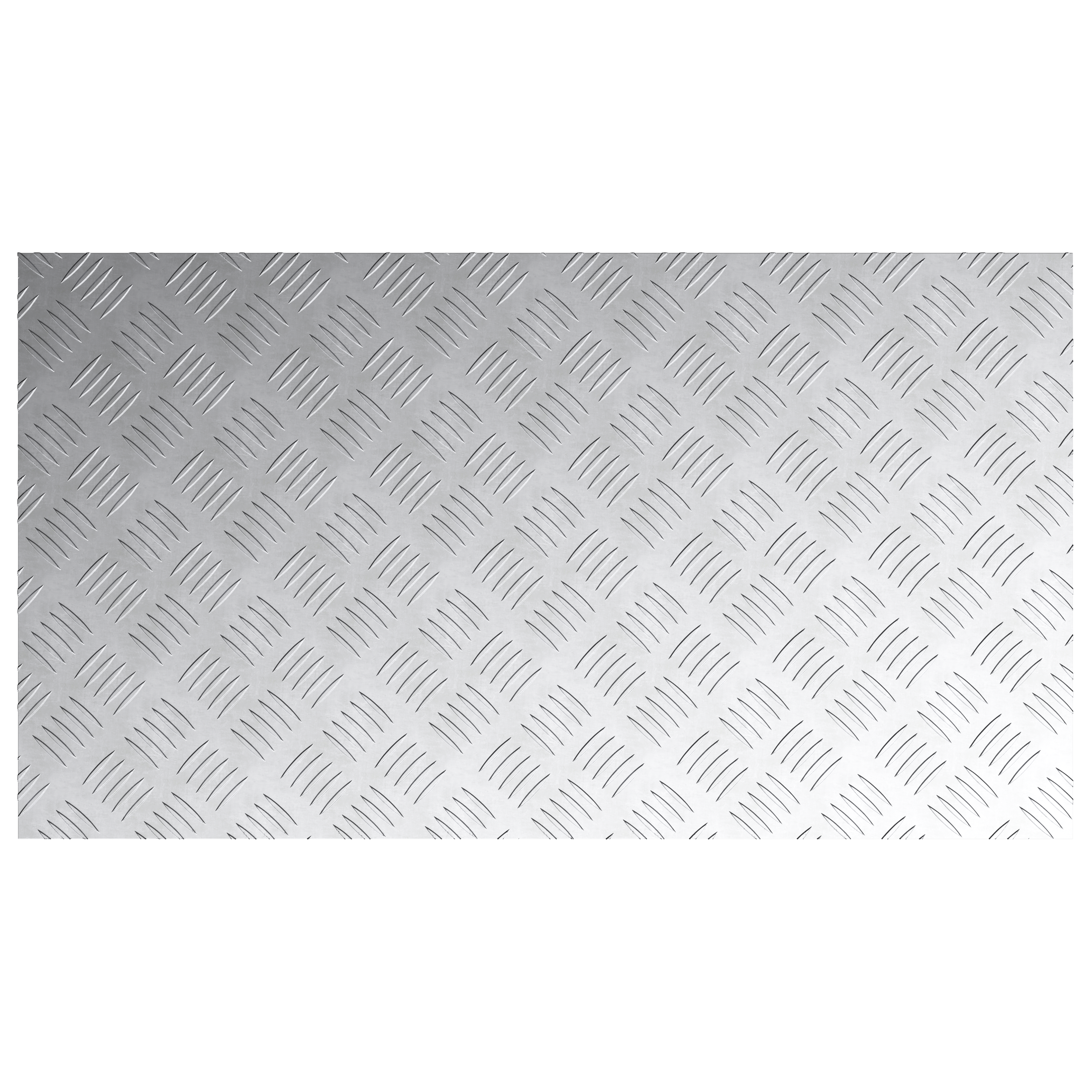 Piani in Alluminio a Scacchi 2 pezzi Antiscivolo 90x50 cm