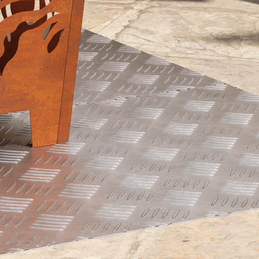 Pannelli Antiscivolo in Alluminio 2 pcs 100x50 cm