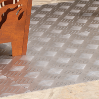 Pannelli in Alluminio a Nido d'Api 4 pz Antiscivolo 100x50 cm