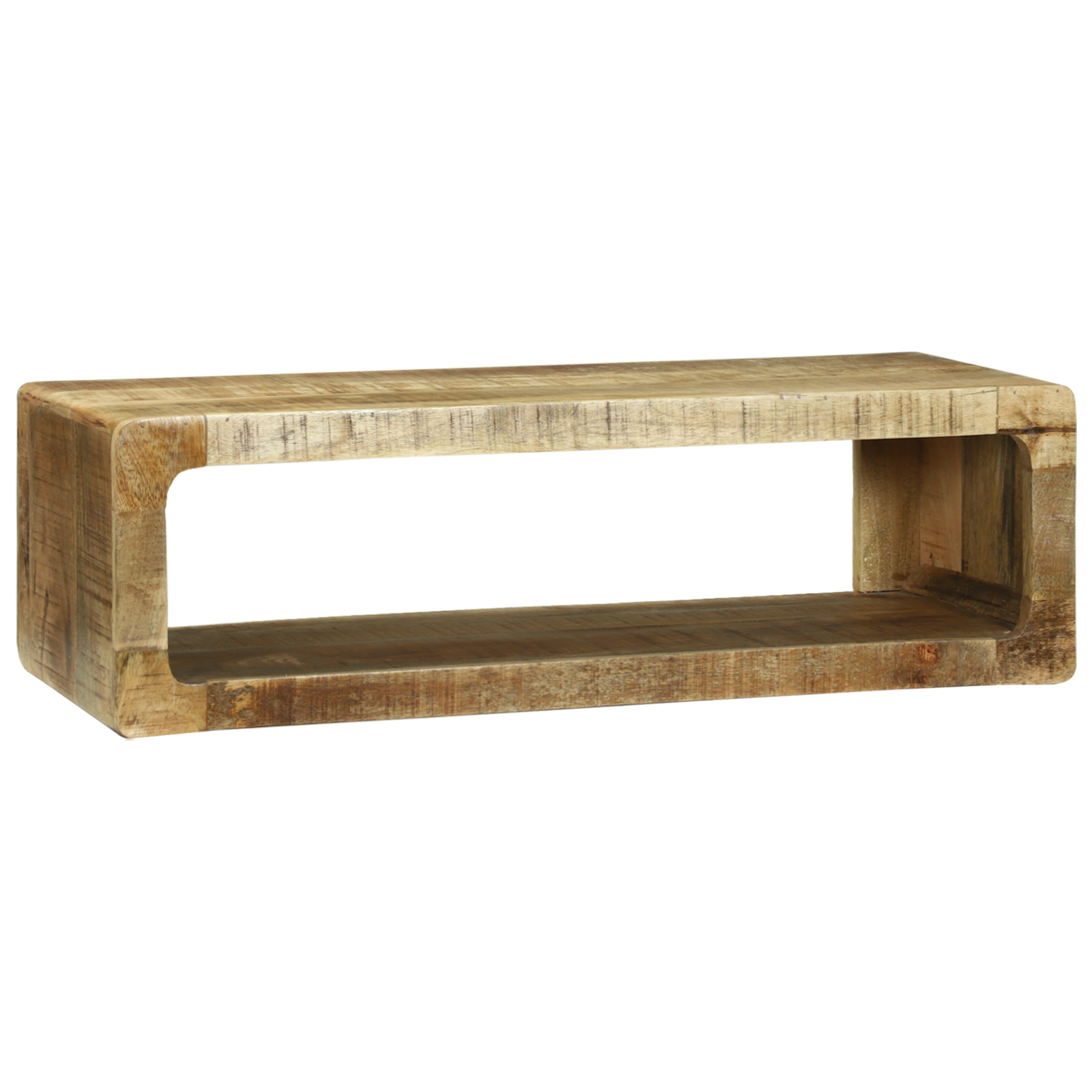 Armadio TV 80x30x25 cm Legno massello di mango grezzo