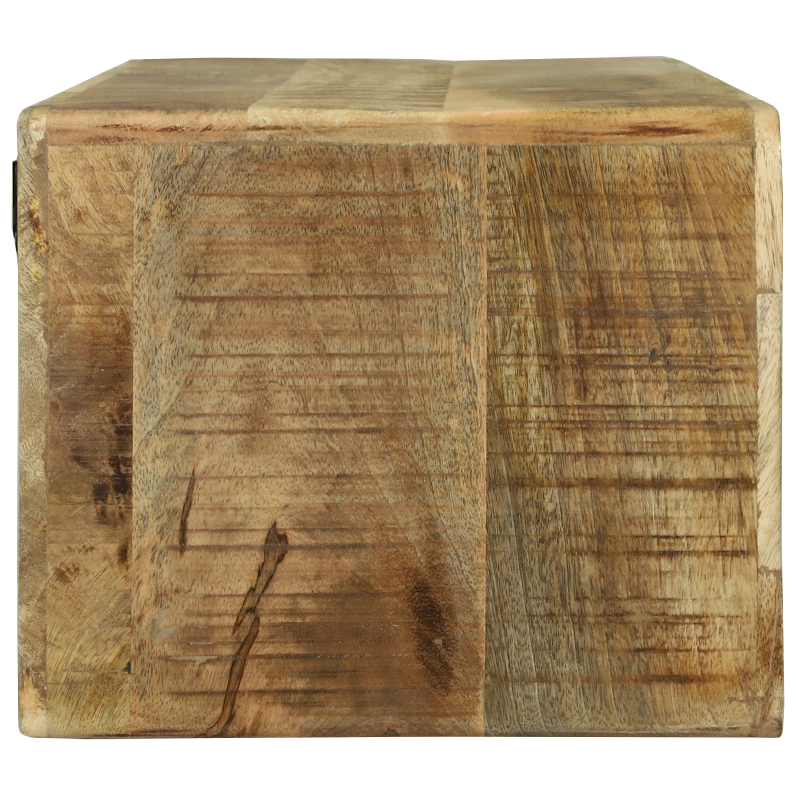 Armadio TV 80x30x25 cm Legno massello di mango grezzo