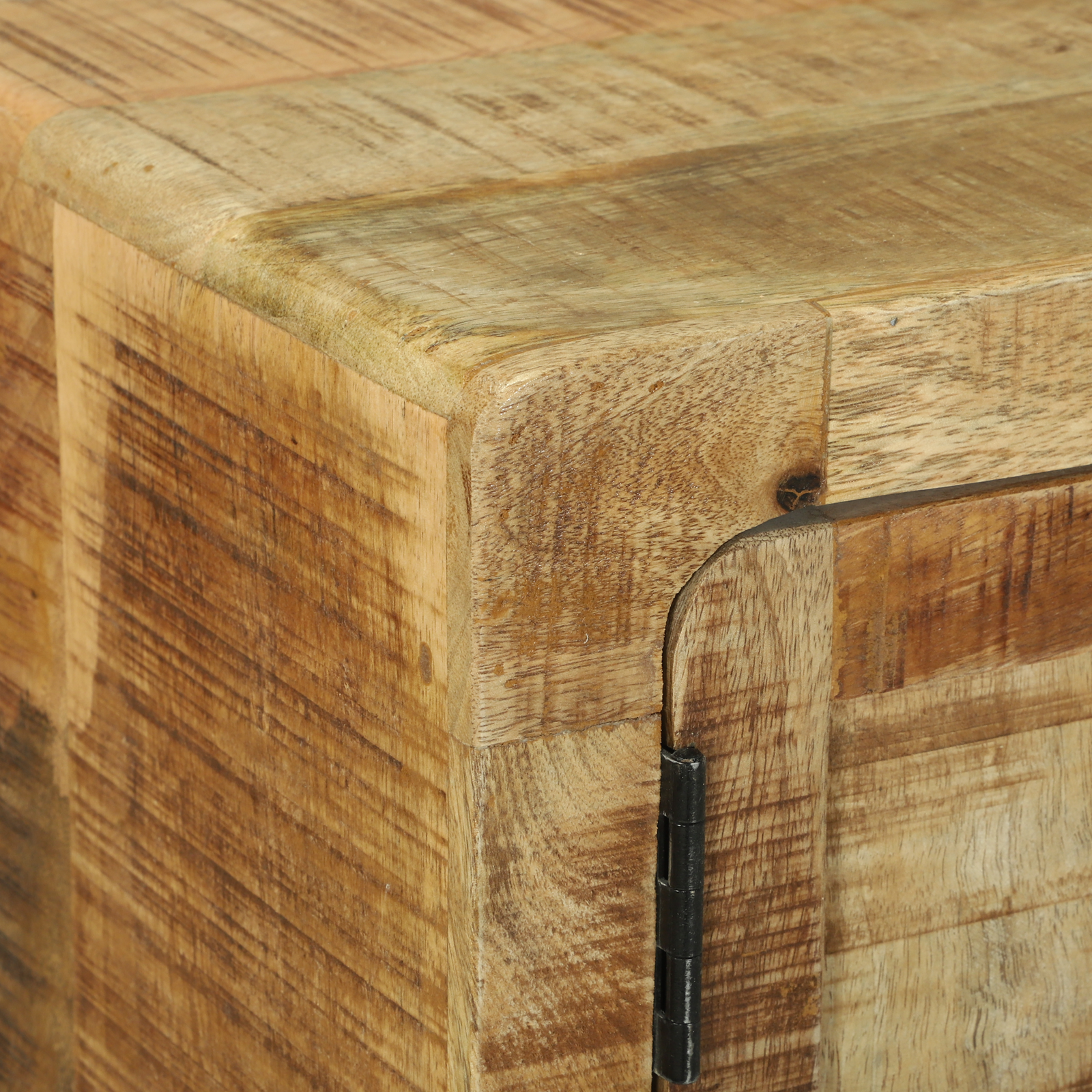 Tavolino da Caffè 80x54x45 cm Legno Massello Grezzo di Mango