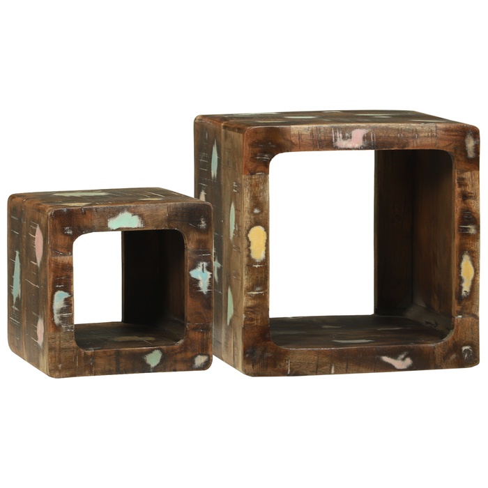 Unità TV 36x36x30 cm Legno Massello Recuperato