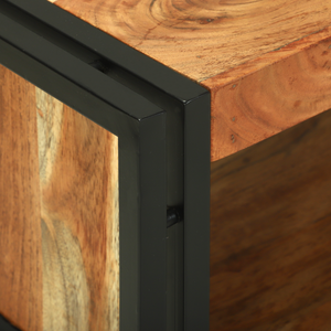 Tavolino da caffè 120x50x38 cm Legno massello di acacia