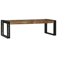 Set di 2 Tavolini da Caffè in Legno Massello di Recupero