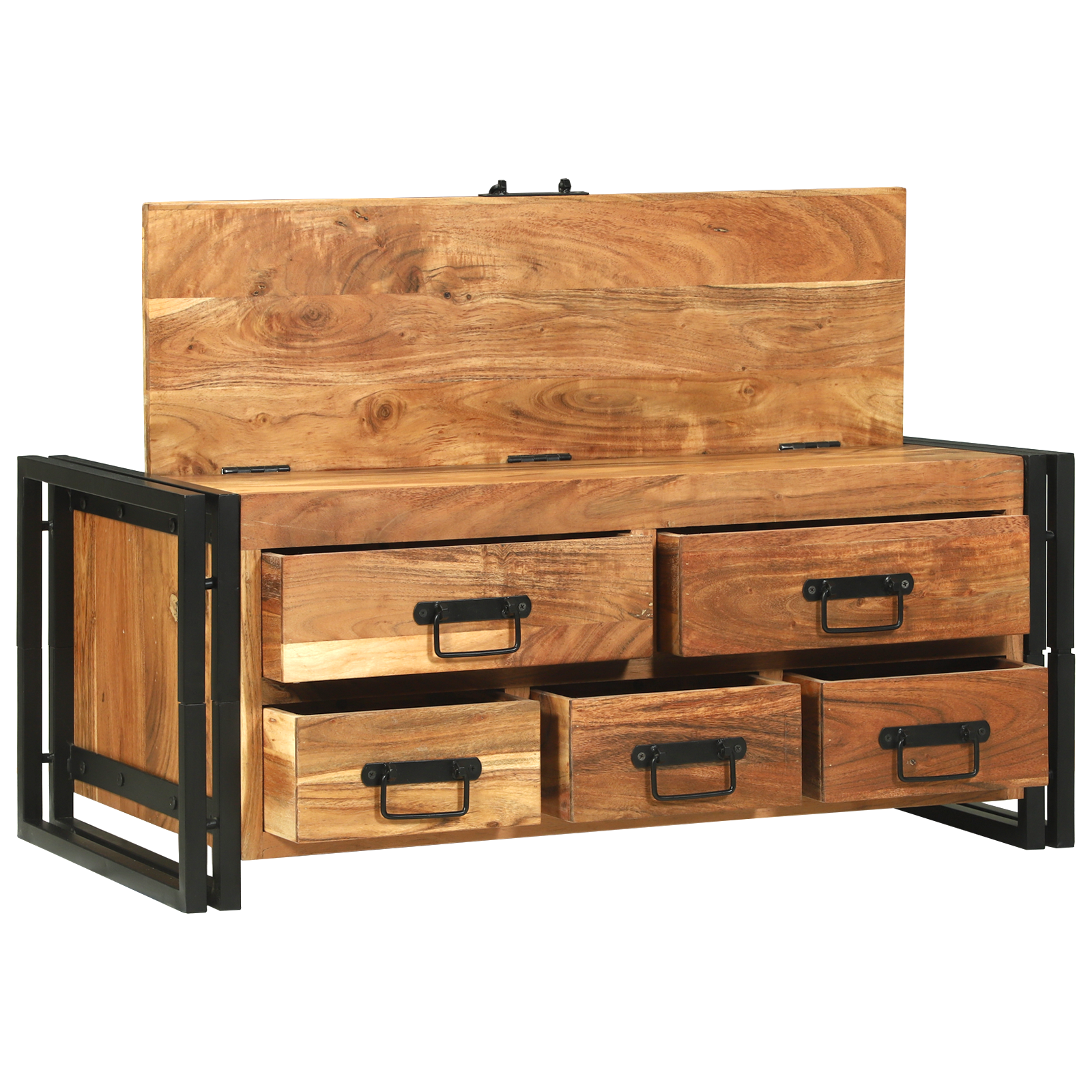 Tavolino da caffè 90x50x38 cm in legno di acacia