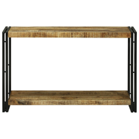 Tavolo Consolle 120x33x75 cm Legno Massello Grezzo di Mango