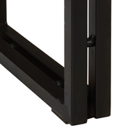 Tavolo Consolle 160x33x75 cm Legno Massello Ruvido di Mango