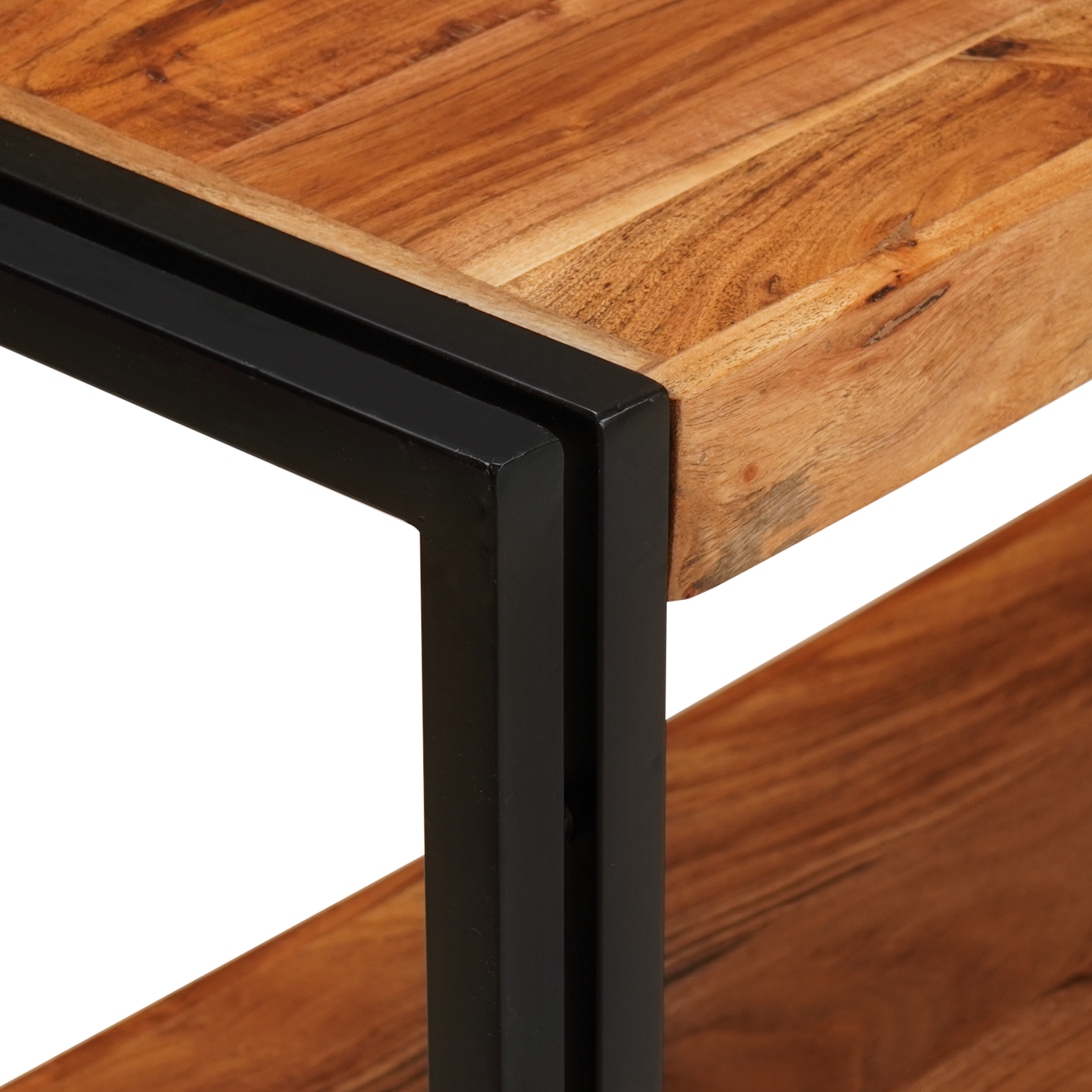 Tavolo consolle 160x33x75 cm acacia grezza solida