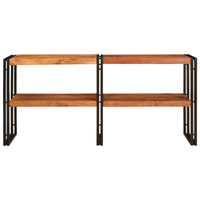 Tavolo consolle 160x33x75 cm acacia grezza solida