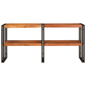 Tavolo consolle 160x33x75 cm acacia grezza solida