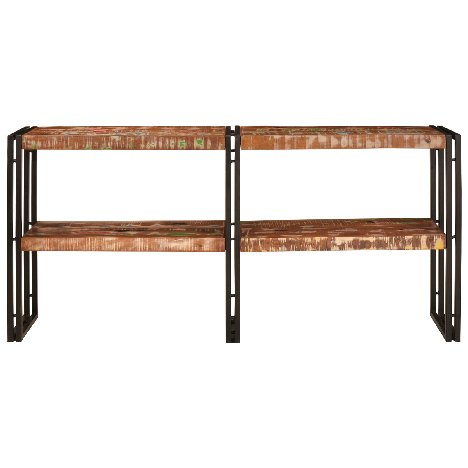 Tavolo Consolle 160x33x75 cm Legno Massello di Recupero