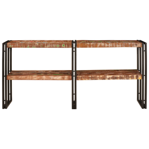 Tavolo Consolle 160x33x75 cm Legno Massello di Recupero