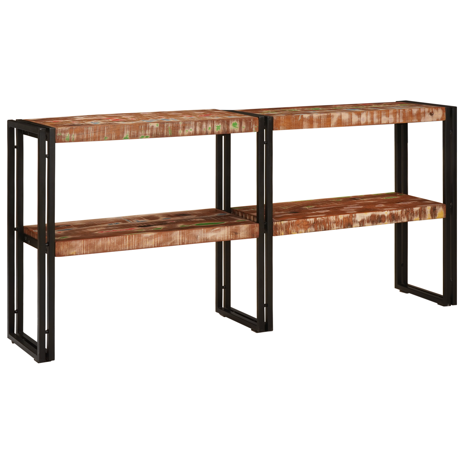Tavolo Consolle 160x33x75 cm Legno Massello di Recupero